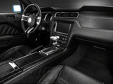 SEC10 Dash Overlay Kit; Brushed Black (10-14 Mustang)
