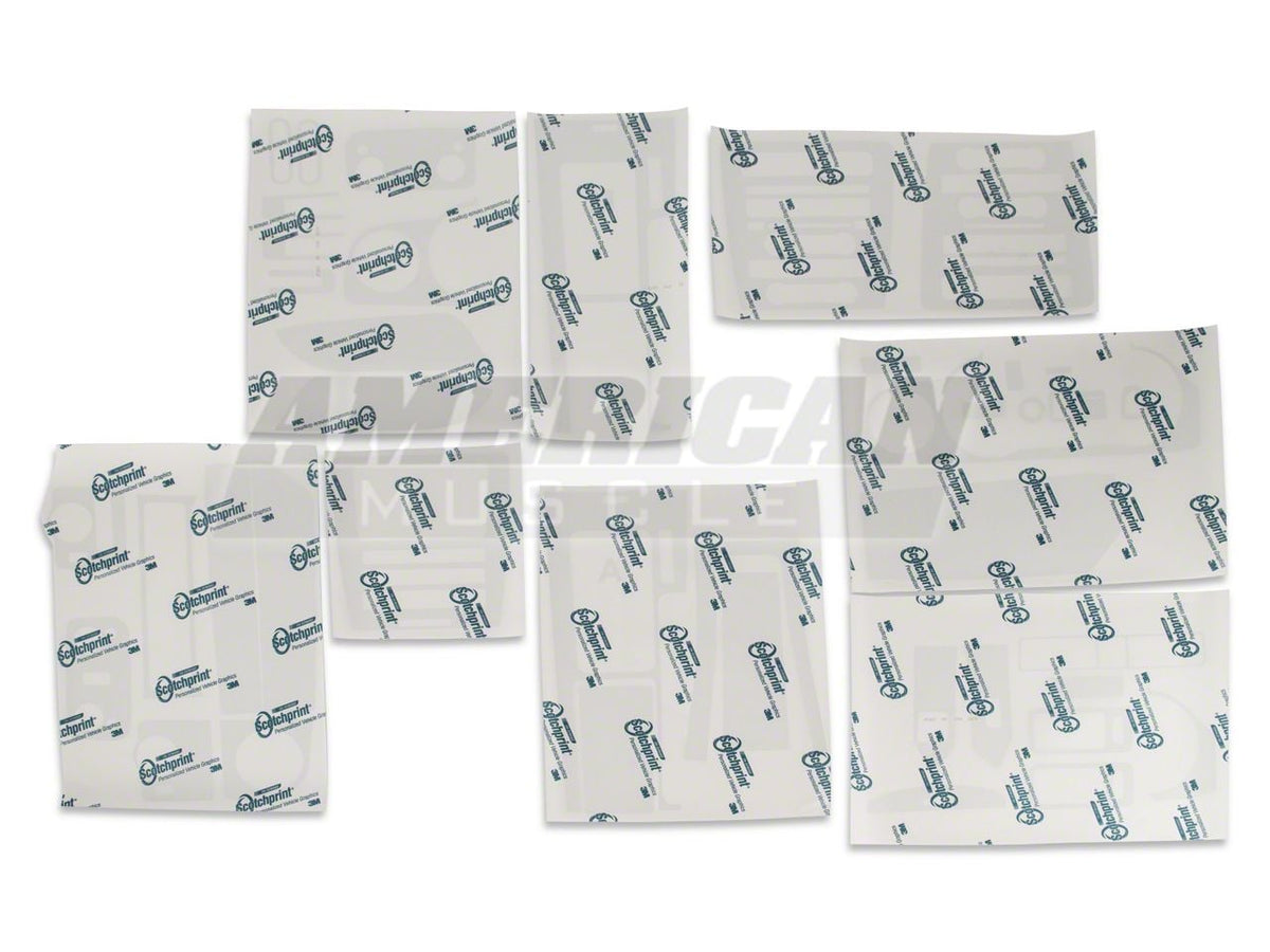 SEC10 Dash Overlay Kit; Brushed Black (10-14 Mustang)