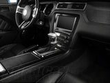 SEC10 Dash Overlay Kit; Brushed Black (10-14 Mustang)