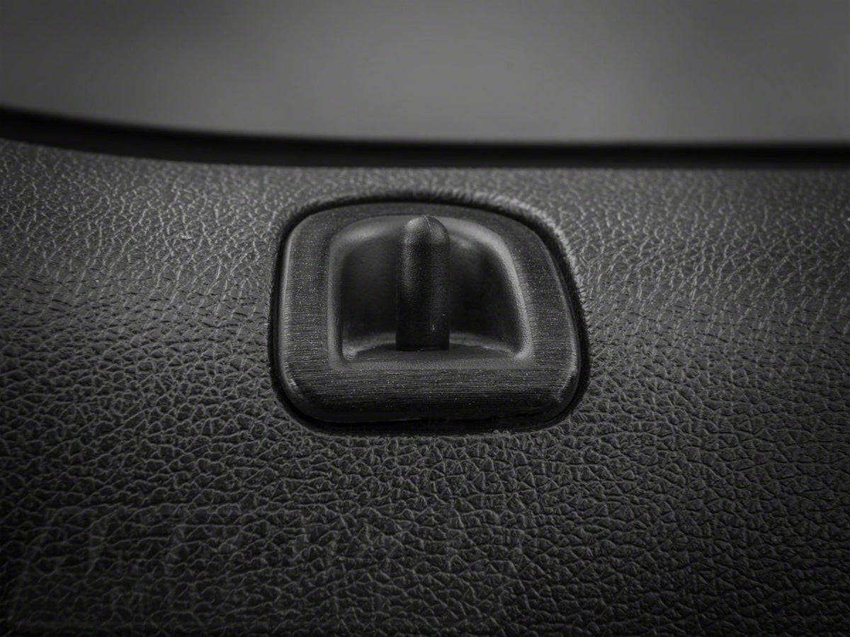 SEC10 Dash Overlay Kit; Brushed Black (10-14 Mustang)