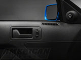 SEC10 Dash Overlay Kit; Brushed Black (10-14 Mustang)