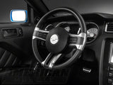 SEC10 Dash Overlay Kit; Brushed Black (10-14 Mustang)
