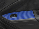SEC10 Dash Overlay Kit; Blue Carbon Fiber (05-09 Mustang)