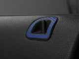SEC10 Dash Overlay Kit; Blue Carbon Fiber (05-09 Mustang)