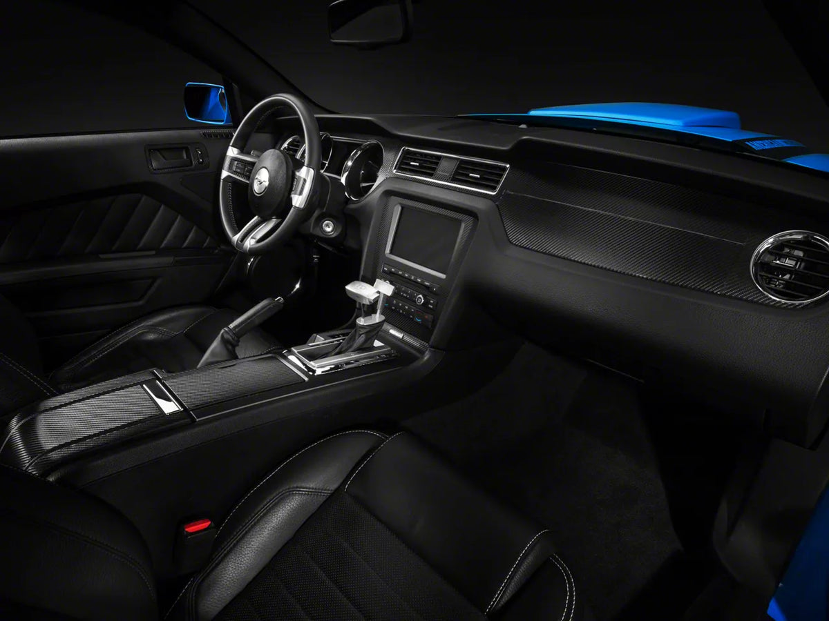 Speedform Quarter Window Louvers; Carbon Fiber Appearance (10-14 Mustang Coupe)