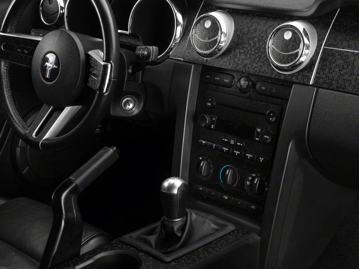 SEC10 Honeycomb Dash Overlay Kit (05-09 Mustang)