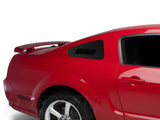 SEC10 AmericanMuscle Quarter Window Decal; Gloss Black (79-14 Mustang)