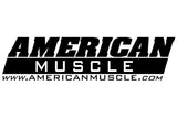 SEC10 AmericanMuscle Quarter Window Decal; Gloss Black (79-14 Mustang)