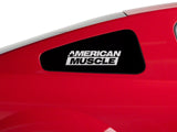 SEC10 AmericanMuscle Quarter Window Decal; Frosted (79-23 Mustang)