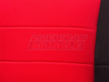 Speedform Racing Seats; Black And Red; Pair (79-14 Mustang)