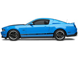 SEC10 Rocker Stripes with AmericanMuscle Logo; Gloss Black (79-23 Mustang)