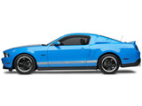 SEC10 Rocker Stripes with AmericanMuscle Logo; Silver (79-23 Mustang)