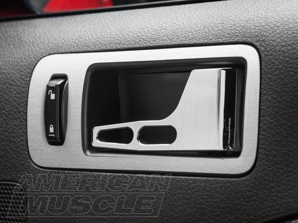 SEC10 Dash Overlay Kit; Brushed Silver (05-09 Mustang)