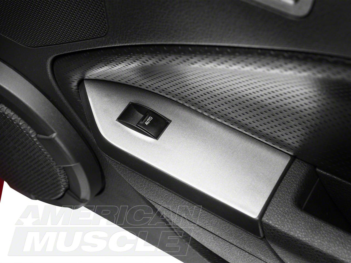SEC10 Dash Overlay Kit; Brushed Silver (05-09 Mustang)