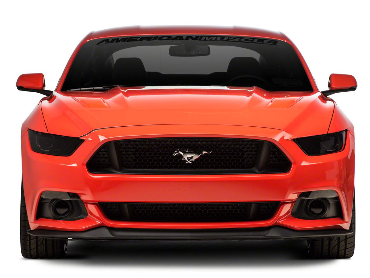 SEC10 AmericanMuscle Windshield Banner; Gloss Black (15-23 Mustang)