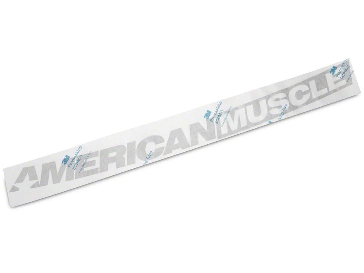 SEC10 AmericanMuscle Windshield Decal; Silver (94-04 Mustang)