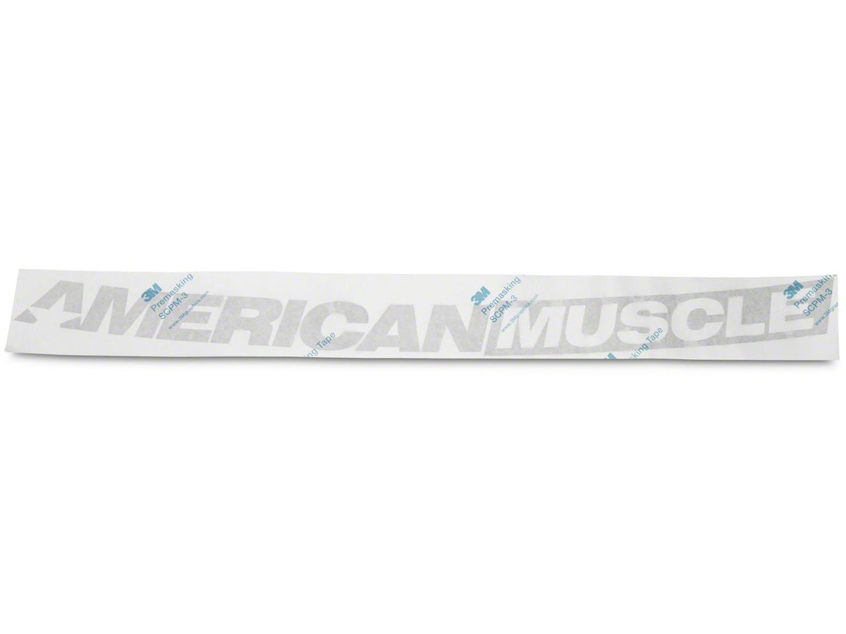 SEC10 AmericanMuscle Windshield Decal; Silver (94-04 Mustang)