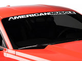 SEC10 AmericanMuscle Windshield Banner; White (15-23 Mustang)