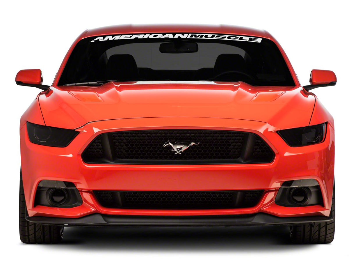 SEC10 AmericanMuscle Windshield Banner; White (15-23 Mustang)