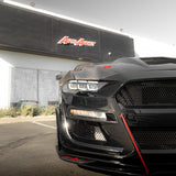 2018-2023 Ford Mustang Projector Headlights S650 Style LED Amber Sequential Turn Signals