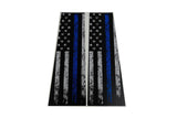American Flag B Pillar Overlays - 2024+ Ranger