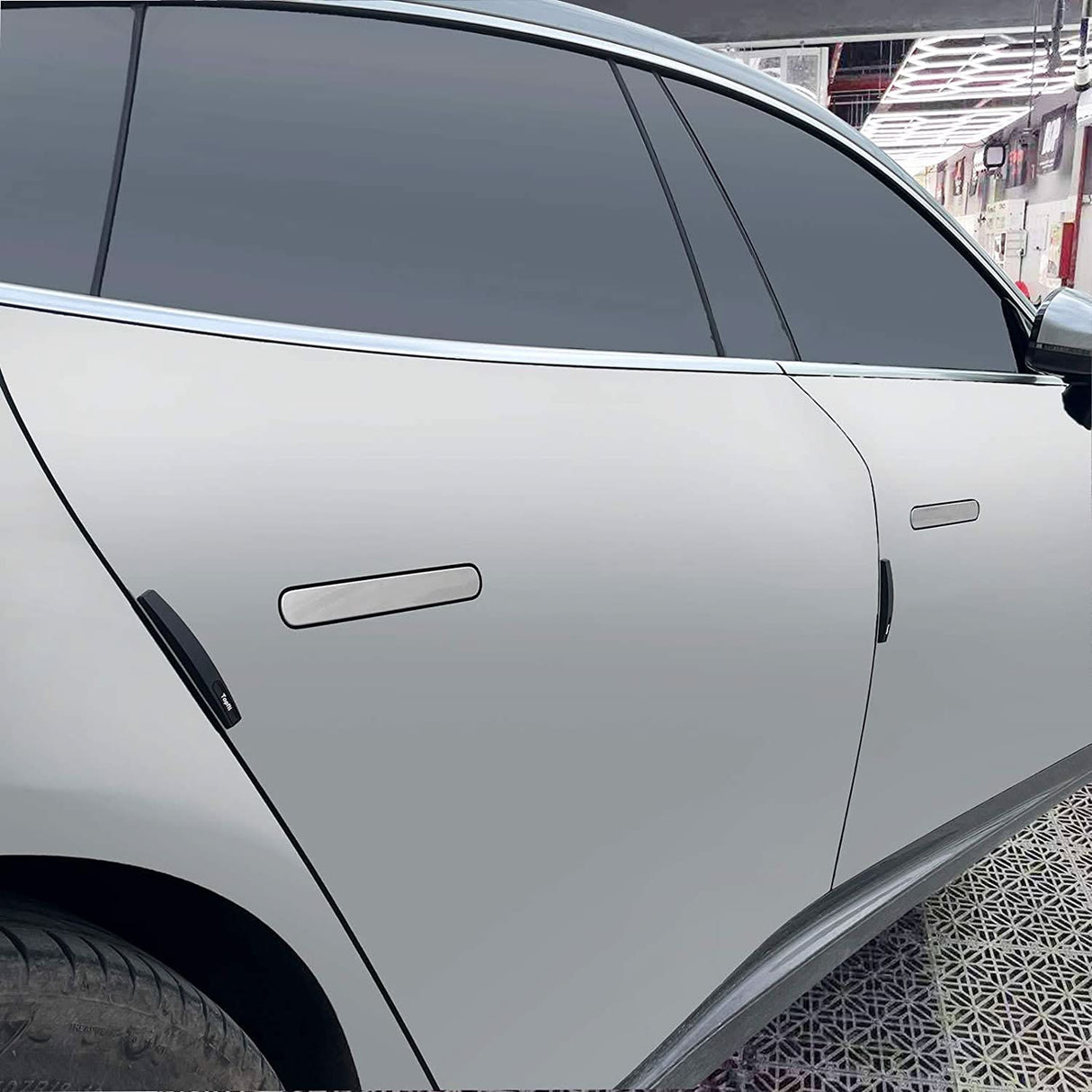 Rubber Door Edge Guards for Tesla | Universal Fit | 3M Adhesive | Heat & Cold Resistant