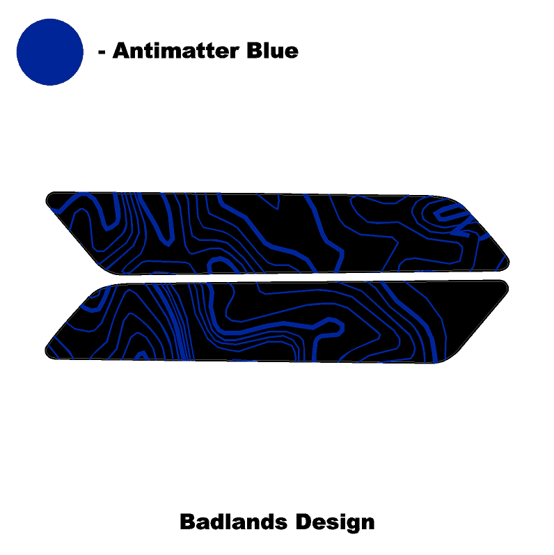 Topo Interior Front Door Grab Handle Overlay Kit (Printed + Laser Series) - 2021+ Bronco