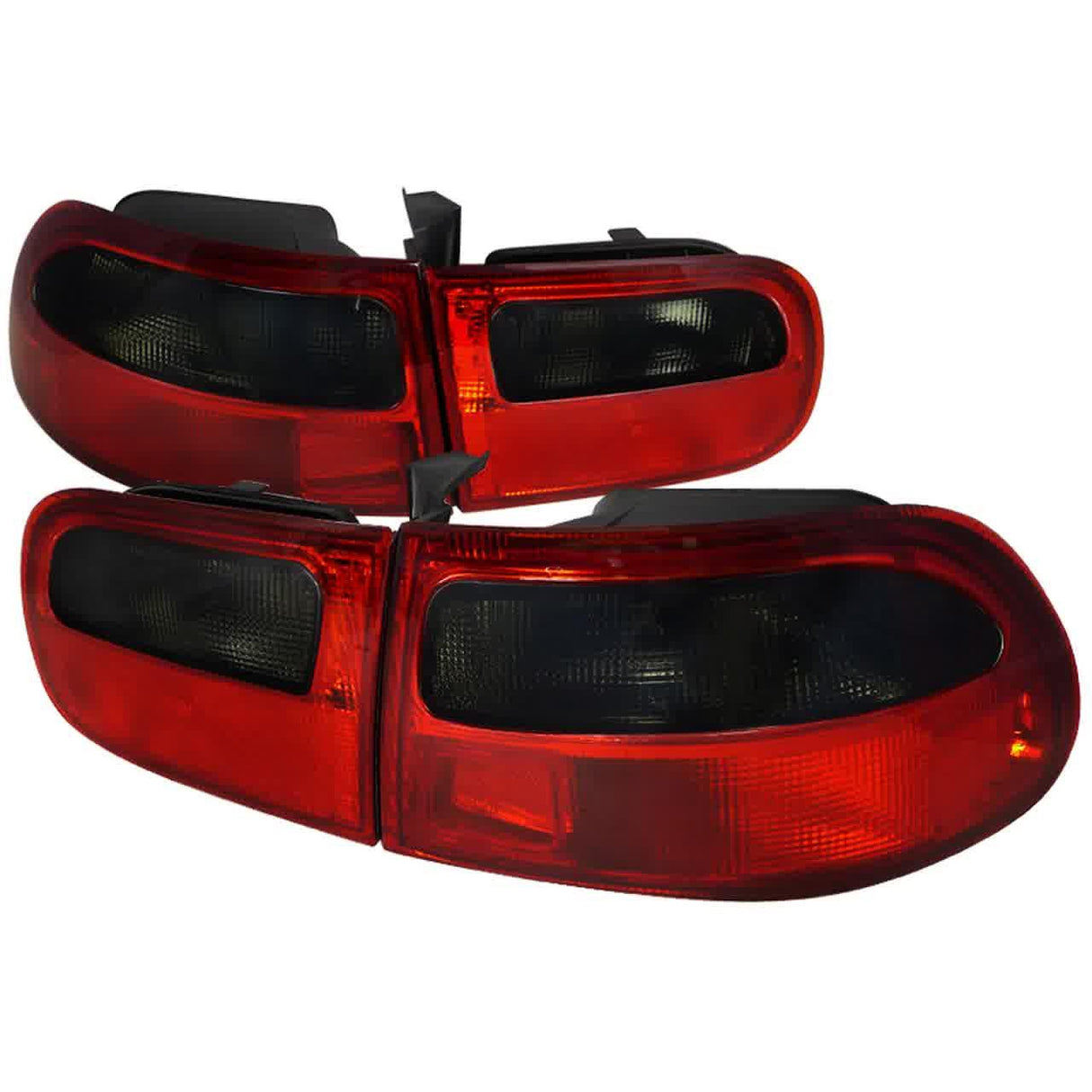 Spec-D Tail Lights Honda Civic EG (92-95) Coupe/Sedan/Hatch - Black or Chrome