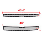 Spec-D Grill Insert Chevy Silverado 1500 (2014-2015) [2 PC Mesh Black Rivet Style] Black