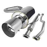 Spec-D Tuning Exhaust Scion tC (2005-2010) Catback N1 Muffler Polished/Blue Burnt Tip