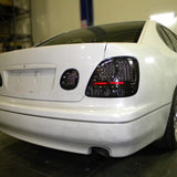 Spec-D LED Tail Lights Lexus GS300 GS400 GS430 (98-05) Smoked / Chrome / Black