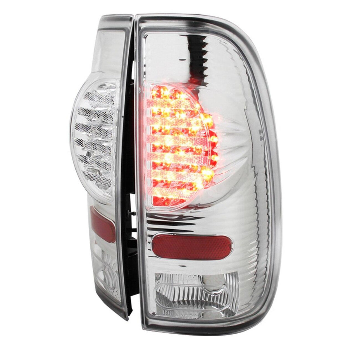 Spec-D Tail Lights Ford F150 (97-03) F250/F350 (99-07) Styleside  - LED Black / Smoke / Clear