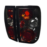 Spec-D Tail Lights Ford Ranger (1993-1997) [Altezza Style] Smoked / Chrome / Black