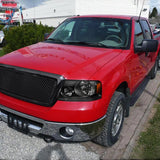Spec-D OEM Replacement Headlights Ford F150 (04-08) Optional LED Bar - Black or Chrome