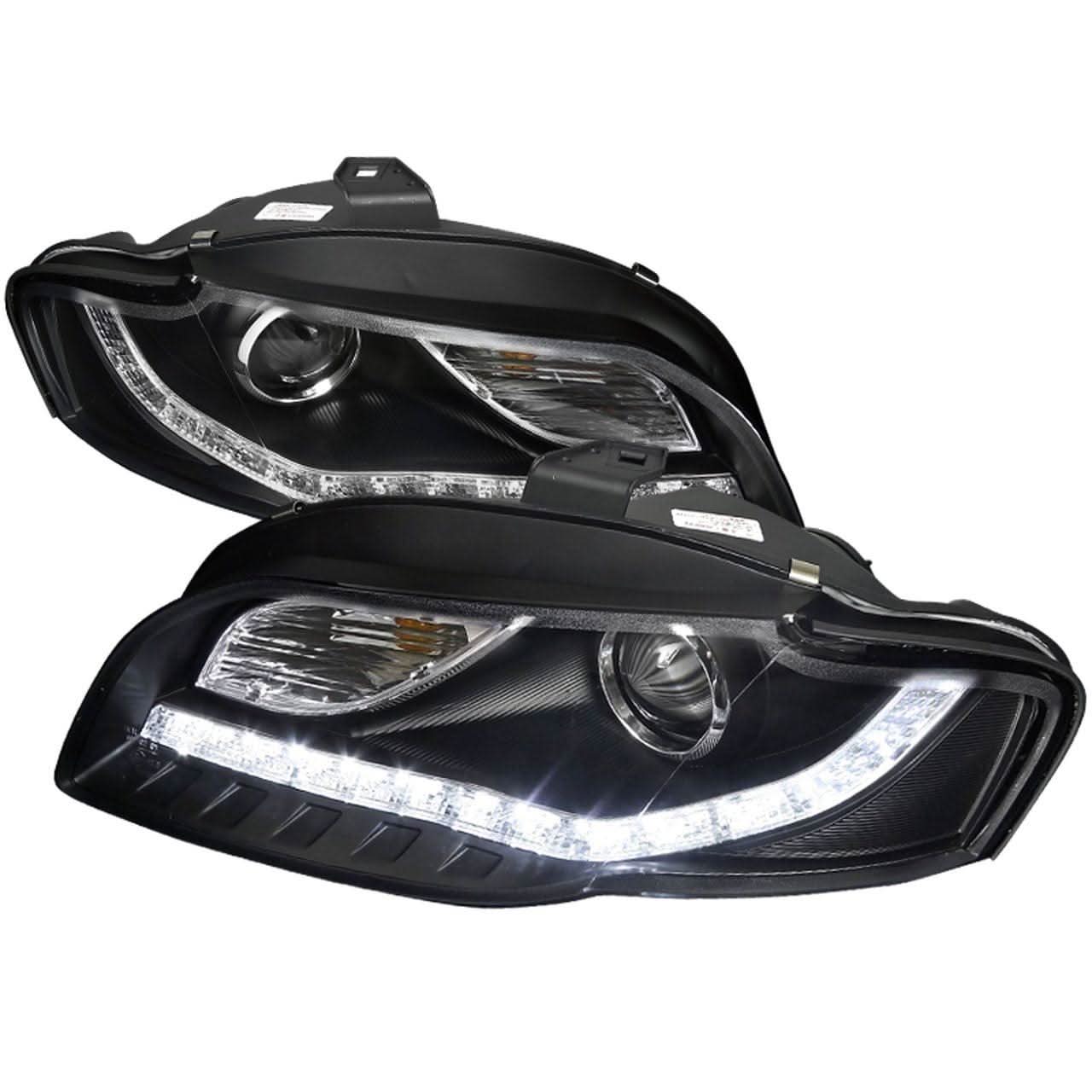 Spec-D Projector Headlights Audi A4 B7 (06-07-08) w/ R8 Style LED