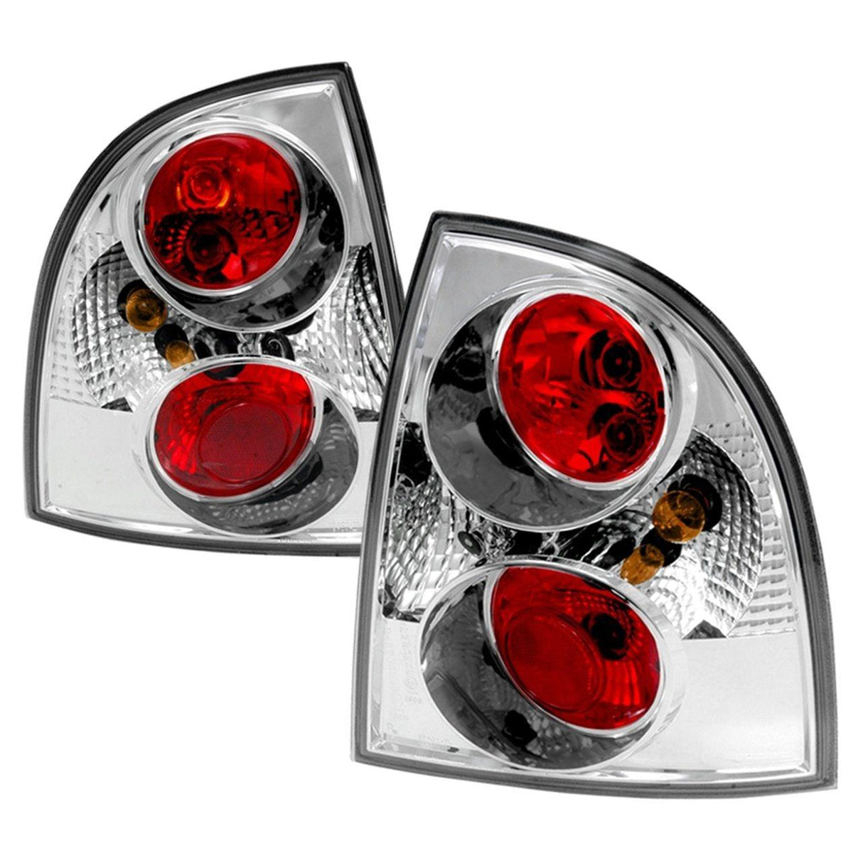 Spec-D Replacement Tail Lights VW Passat Sedan (2001-2005) Altezza Chrome/Clear