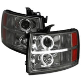 Spec-D Projector Headlights Chevy Silverado 1500 (07-14) Dual Halo - Black or Chrome