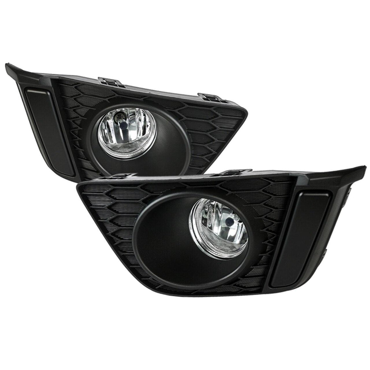 Spec-D OEM Fog Lights Honda Fit (2015-2016) [Chrome Housing - Clear Lens] w/ or w/o DRL