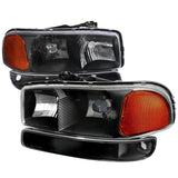 Spec-D OEM Replacement Headlights GMC Sierra (99-06) Yukon (00-06) Black or Chrome