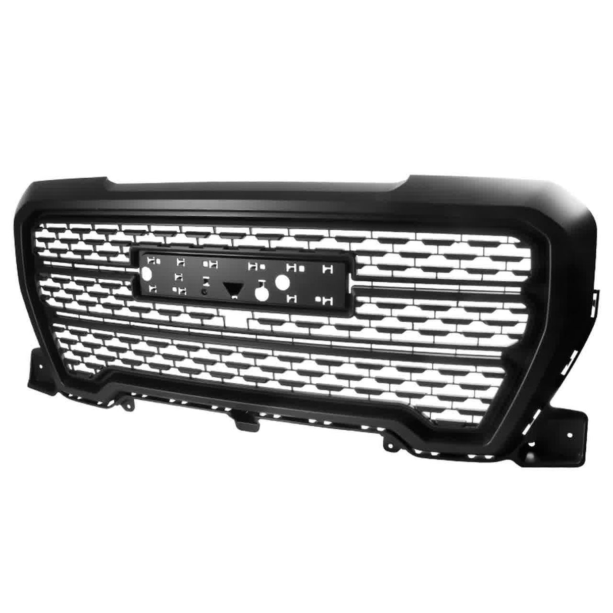 Spec-D Grill GMC Sierra 1500 (2019-2020) [ABS Mesh] Chrome / Matte Black / Glossy Black