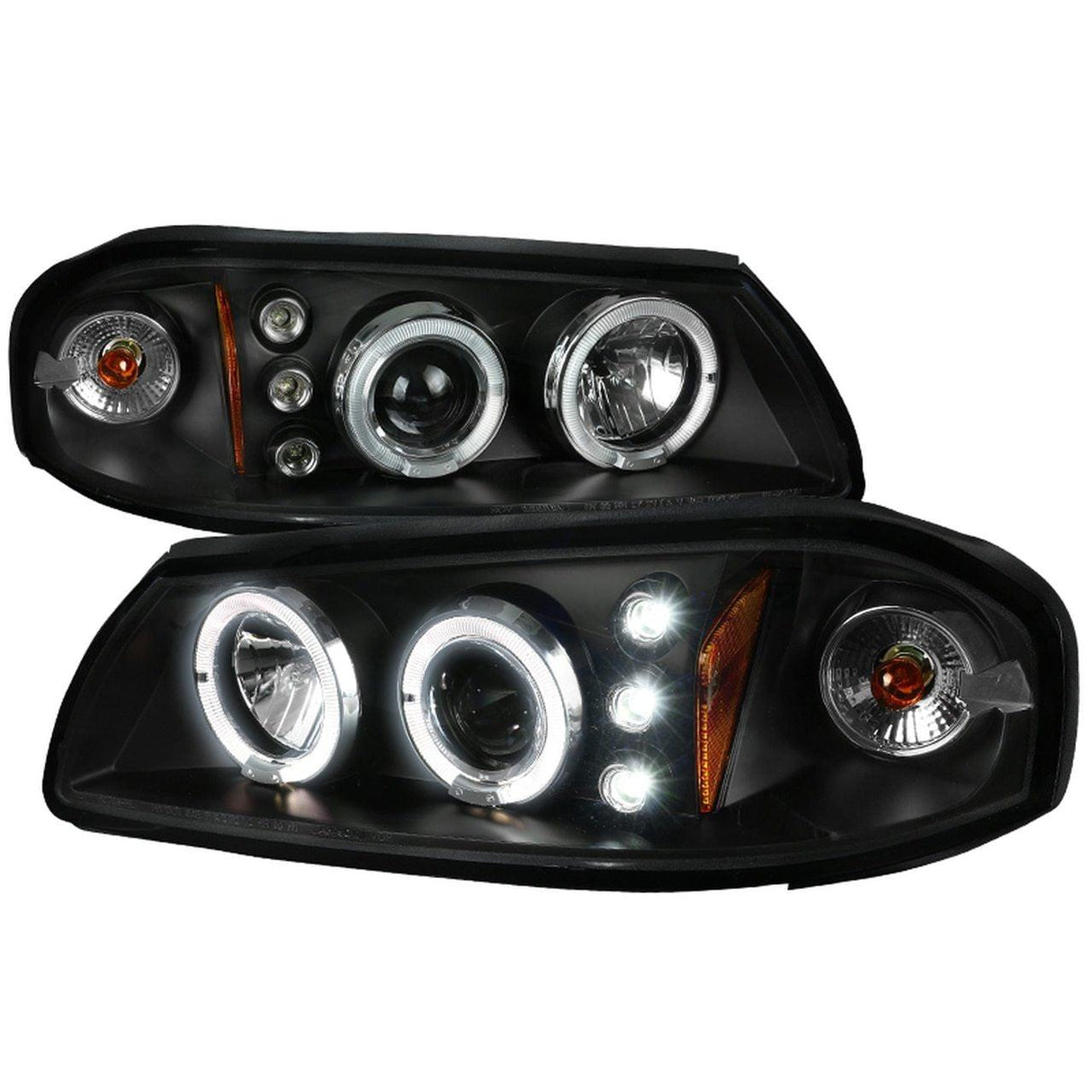 Spec-D Projector Headlights Chevy Impala (2000-2005) LED Halo - Black / Chrome