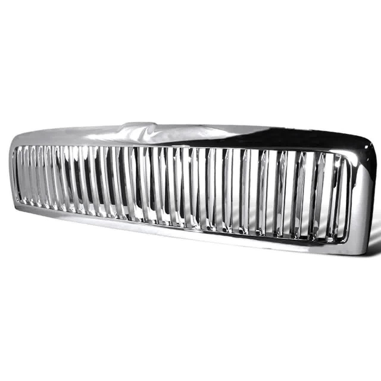 Spec-D Grill Dodge Ram (1994-2002) [Vertical Grille] Chrome / Matte Black / Glossy Black