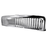 Spec-D Grill Dodge Ram (1994-2002) [Vertical Grille] Chrome / Matte Black / Glossy Black
