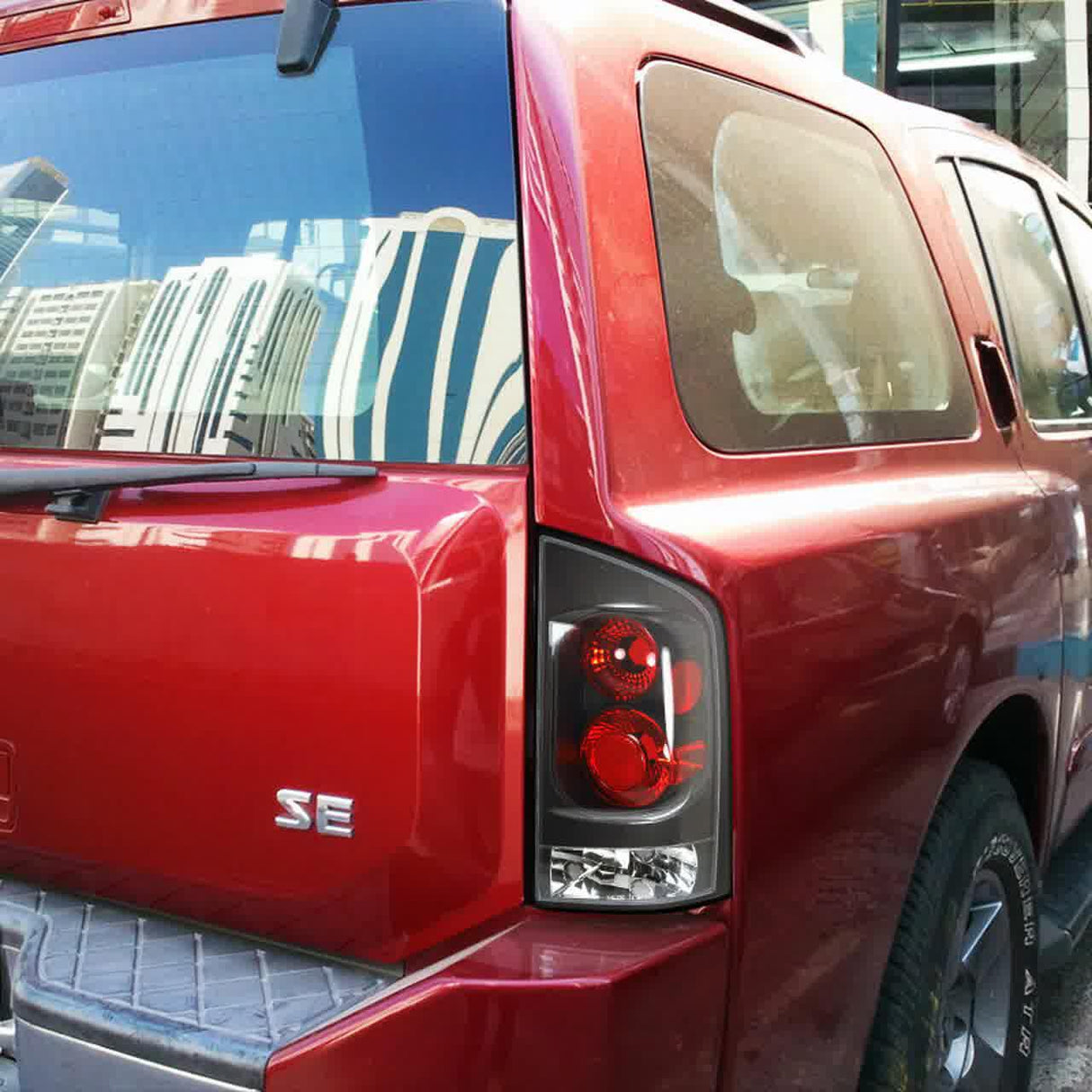 Spec-D Tail Lights Nissan Armada (2005-2015) [Altezza Style] Black or Chrome Housing