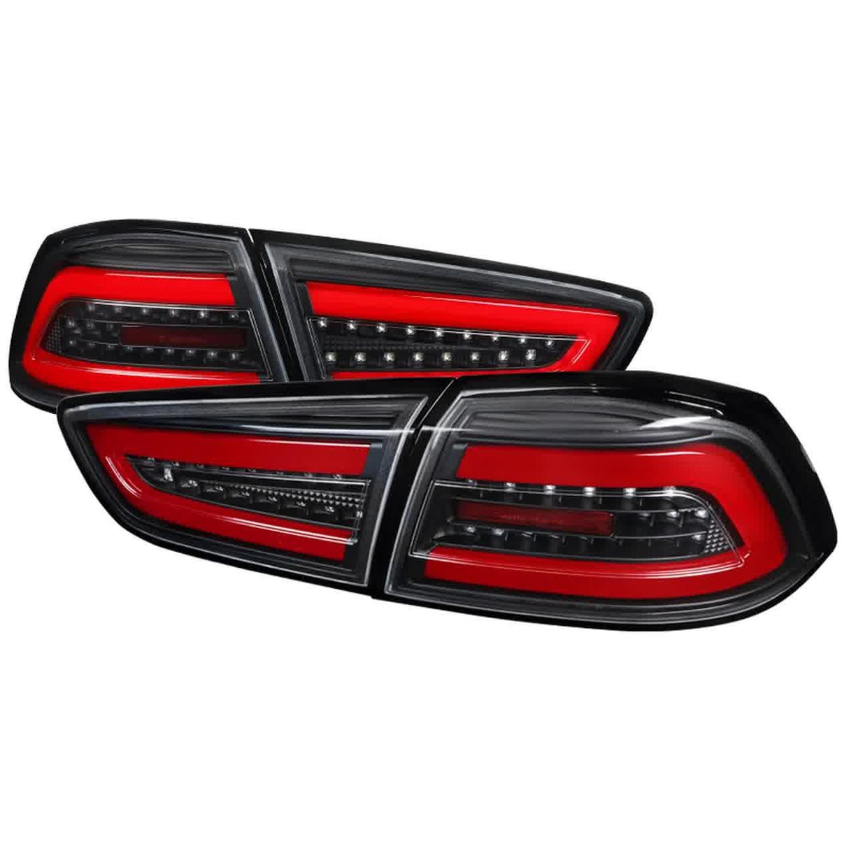 Spec-D LED Tail Lights Mitsubishi Lancer & EVO X (08-17) Smoke, Black or Red