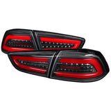 Spec-D LED Tail Lights Mitsubishi Lancer & EVO X (08-17) Smoke, Black or Red