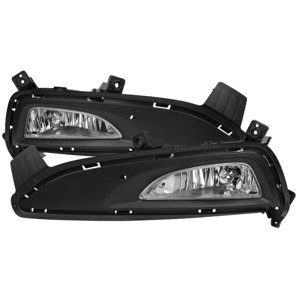Spec-D OEM Fog Lights Hyundai Tucson (2016-2018) Chrome Housing - Clear Lens
