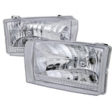 Spec-D OEM Replacement Headlights Ford F250 F350 F450 F550 Super Duty (99-04) w/ or w/o LED Light
