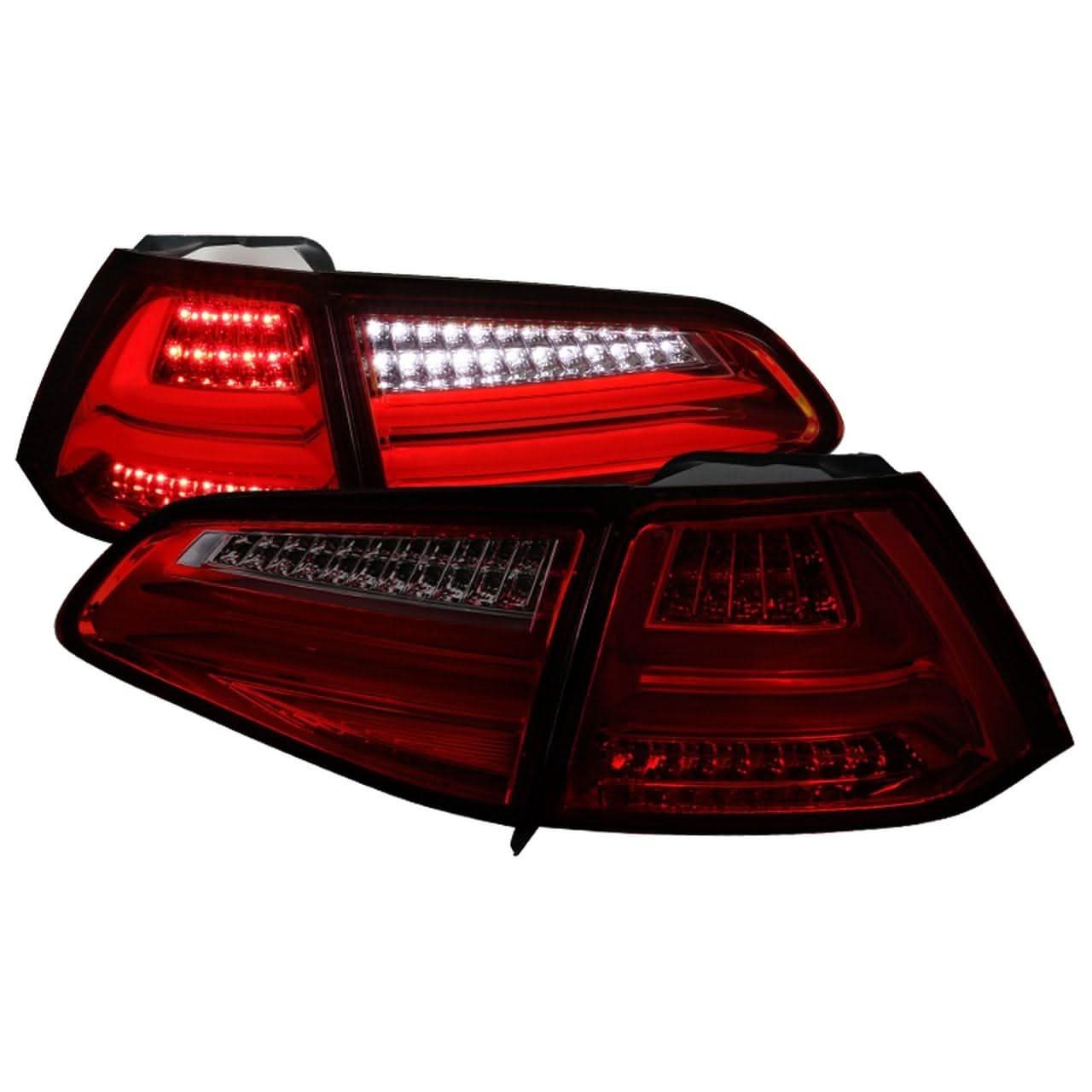 Spec-D LED Tail Lights VW Golf / GTI MK7 (2015-2017) Smoke, Red or