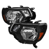 Spec-D OEM Replacement Headlights Toyota Tacoma (12-15) OE Style or LED Bar - Black / Smoke / Chrome